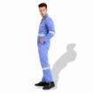 Picture of Flame Retardant F1023 Cotton Pre Shrink 240 GSM Coverall With Reflective Tape