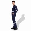 Picture of Flame Retardant F1023 Cotton Pre Shrink 240 GSM Coverall With Reflective Tape