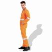 Picture of Flame Retardant F1023 Cotton Pre Shrink 240 GSM Coverall With Reflective Tape