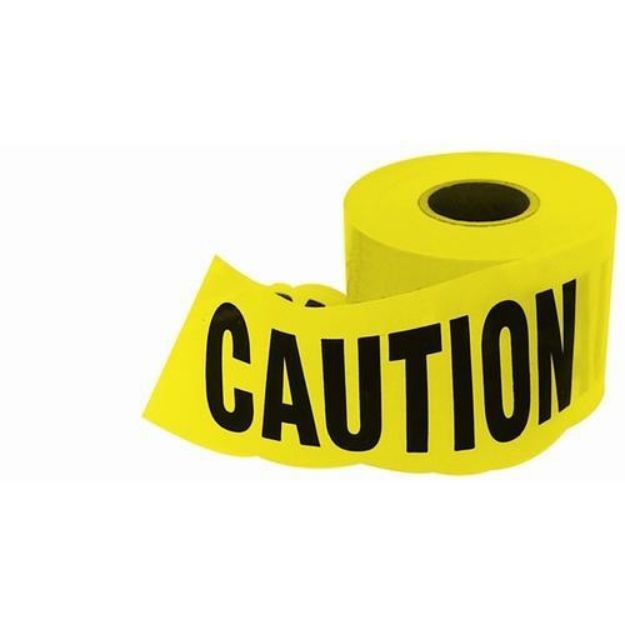Picture of Yellow Caution 6 Inch Caution Tape