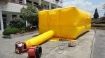 Picture of EMERGENCY RESCUE INFLATABLE JUMPING AIR CUSHION WITH INFLATABLE FAN