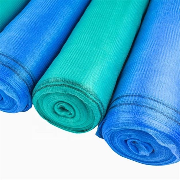 Picture of High Strength GN06 Green & Blue Polyethylene PE Construction Safety Protective Net