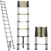 Telescopic Aluminium Straight Type Anti Slip Surface Extendable Step Ladder