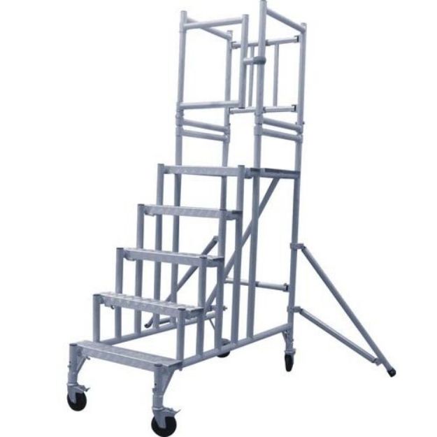 Heavy Duty Aluminium Alloy Portable Mobile Scaffolding Safety Podium Steps Tower Trolley