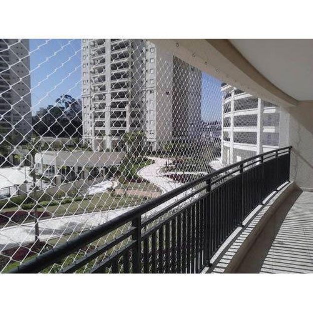 Heavy Duty Polyester Braided and Twisted Diamond Knotted Balcony Fall Protection Safety Net