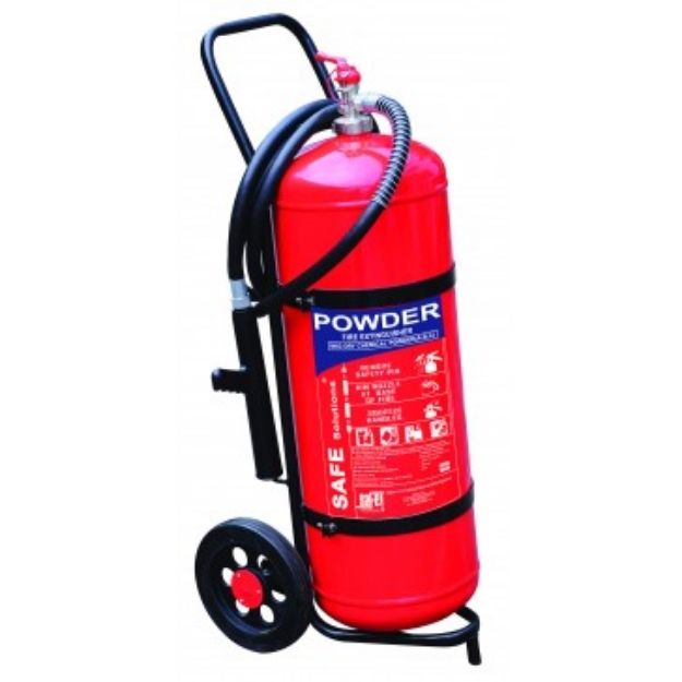 Picture of 50 KG Wheeled Trolley Dry Chemicals Powder Fire Extinguisher