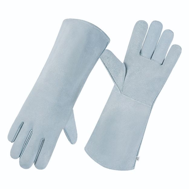 JNM3003 Premium Mechanical & Abrasion Resistant Industrial Leather Welding Gloves