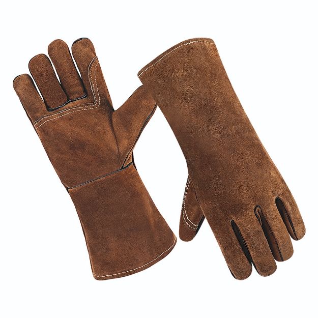 JNM3014 Premium Mechanical & Abrasion Resistant Industrial Leather Welding Gloves