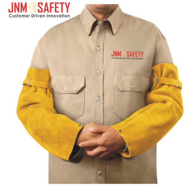 JNM8016 Heat Resistant Welding Leather Arm Sleeves