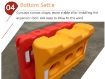 Plastic Anti Collision Red Traffic Road Block Water Barrier