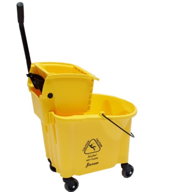 Picture of XDW-36liter Yellow Mop Trolley Cleaning Bucket With Wringer