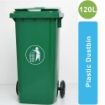Picture of PB-120L Industrial Plastic Dustbin with Wheel (Yellow)