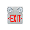 Picture of Emergency Red LED Exit Sign with Beam Light Combination 
