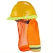 Hard Hat Sunshade Full Brim Mesh Neck Visor