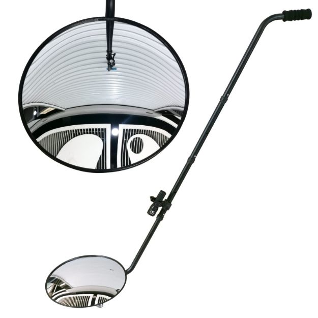 Under Vehicle Search System Inspection Mirror With Flashlight
