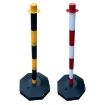 Reflective Post Cones Polyvinyl Chloride PVC Portable Traffic Safety Delineator