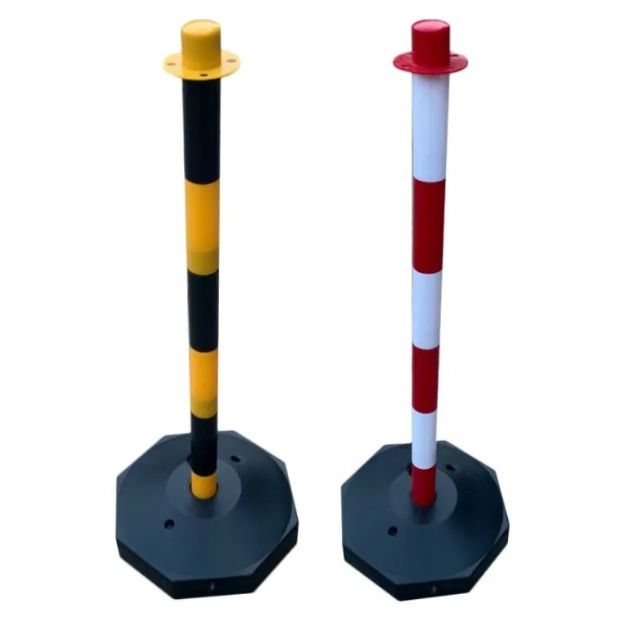 Reflective Post Cones Polyvinyl Chloride PVC Portable Traffic Safety Delineator