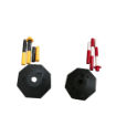 Reflective Post Cones Polyvinyl Chloride PVC Portable Traffic Safety Delineator