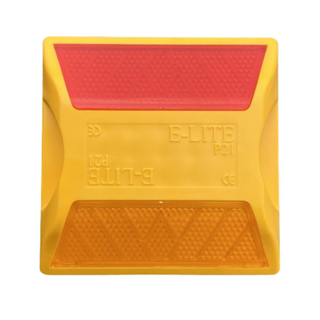 Reflective E-LITE P 21 Plastic Safety Road Stud Cat Eye