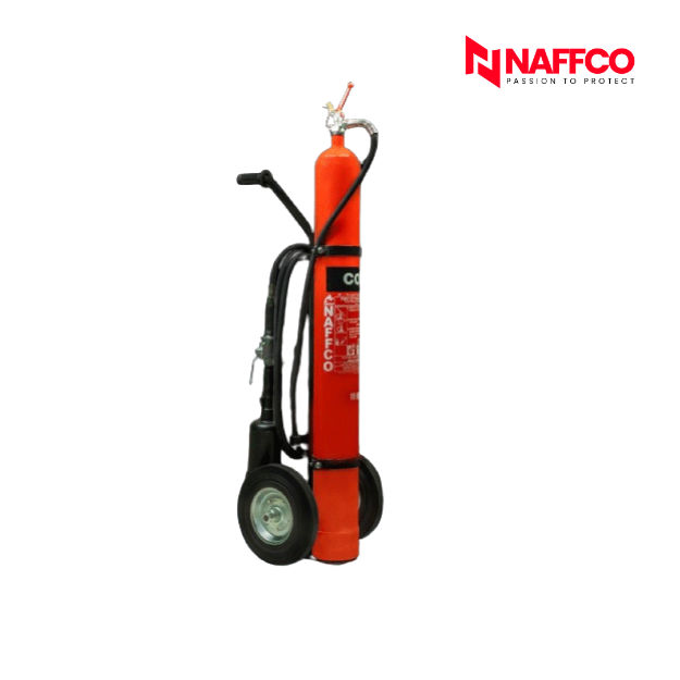 Naffco NTC10X 10Kg CO2 Carbon Dioxide Fire Extinguisher With Trolley