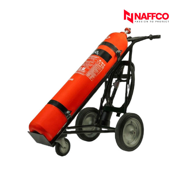 Naffco NTC30X 30Kg CO2 Carbon Dioxide Fire Extinguisher With Trolley