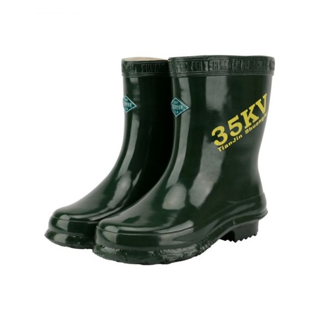 Di-Electrical 35KV Rubber Anti-Acid High Voltage Insulating Work Safety Gum Boots