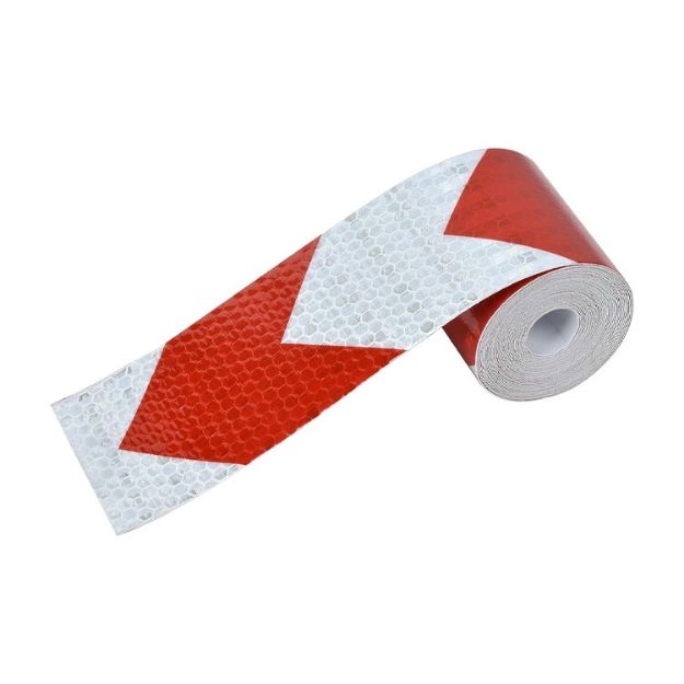 High Quality Red And White PVC Weatherproof Arrow Reflective Adhesive Tape