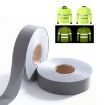 High Visibility Polyester Silver Grey Reflective Tape
