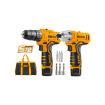Ingco CKLI1201 Lithium Ion Cordless Drill With Impact Driver Combo Kit
