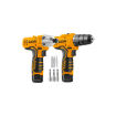 Ingco CKLI1201 Lithium Ion Cordless Drill With Impact Driver Combo Kit