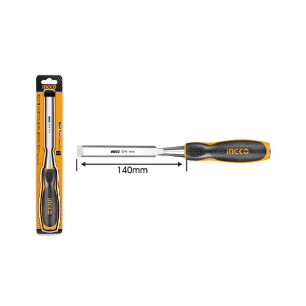 Ingco HWC0806 CrV Steel Beveled Edge Blade Chisel Wood Working