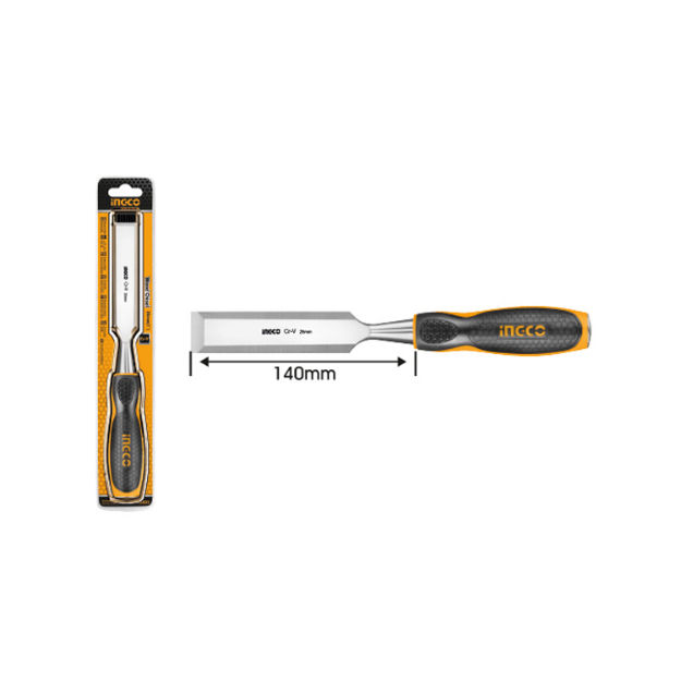 Ingco HWC0825 CrV Steel Beveled Edge Blade Chisel Wood Working
