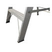 Heavy Duty Industrial Aluminium A type Folding Stairs Ladder With Work Platform