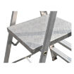 Heavy Duty Industrial Aluminium A type Folding Stairs Ladder With Work Platform