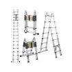 Telescopic Aluminium 2 in 1 Straight & A-Type Anti Slip Surface Extendable Step Ladder