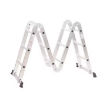 Heavy Duty Multipurpose Aluminum Foldable Extension Step Ladder 4x3 Combination Design