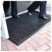 Rubber Black Anti Static, Oil Resistance & Non Slip Rectangular Industrial Floor Mat