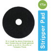 Mini Drill AF09106 Buffing Abrasive Disc Stone Polishing Black Stripper Pad