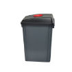 Outdoor AF07333A 60Litre Plastic Garbage 3in1 Compartment Recycle Trash Trolley Dustbin