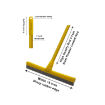 Industrial FV070 Plastic Yellow Rubber Squeegee Strong Handle Floor Wiper