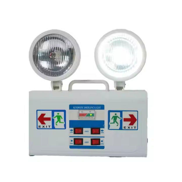 Eurolux EL-268A White Automatic Double Heads Spot LED Rechargeable Emergency Safety Light