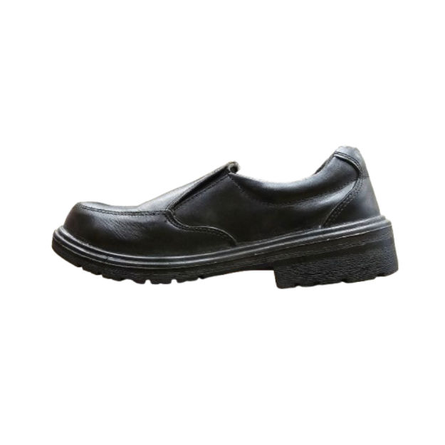Hafety MSI-207 Black Leather Oil Resistant Low Ankle Without Laces safety Shoes.1