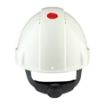 3M Peltor G3000NUV-VI Safety White  Uvicator, Ratchet, Ventilated Helmet