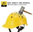 Safeyear W-018 Yellow ABS Ventilated Safety Helmet with Adjustable Ratchet
