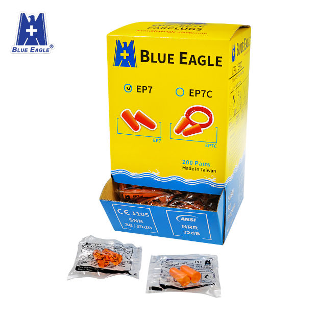 Blue Eagle EP7 Noise Cancelling Uncorded Disposable Polyurethane Foam Earplug