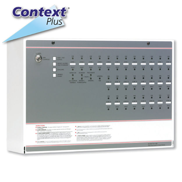 Context Plus FF516 16 Zone Fire Control Expandable Model Panel 