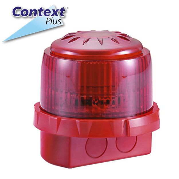 Context Plus Red Light 103dBa Polycarbonate Lens Water Resistance Emergency & Fire Equipment