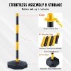 Portable Reflective Polyvinyl Chloride PVC Traffic Safety Post Cone Delineator