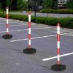 Portable Reflective Polyvinyl Chloride PVC Traffic Safety Post Cone Delineator