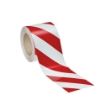 Reflective Adhesive Red And White PVC Warning Tape